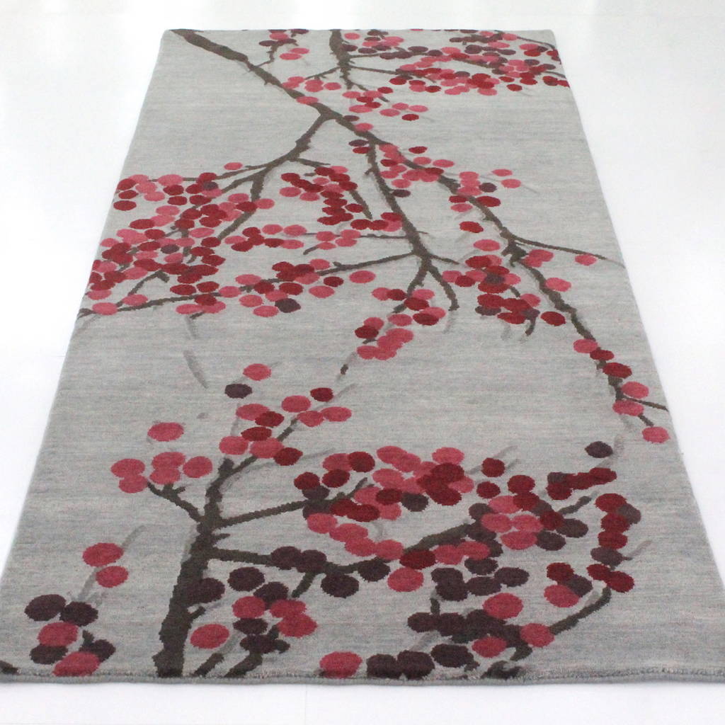 Cherry Blossom floral rug
